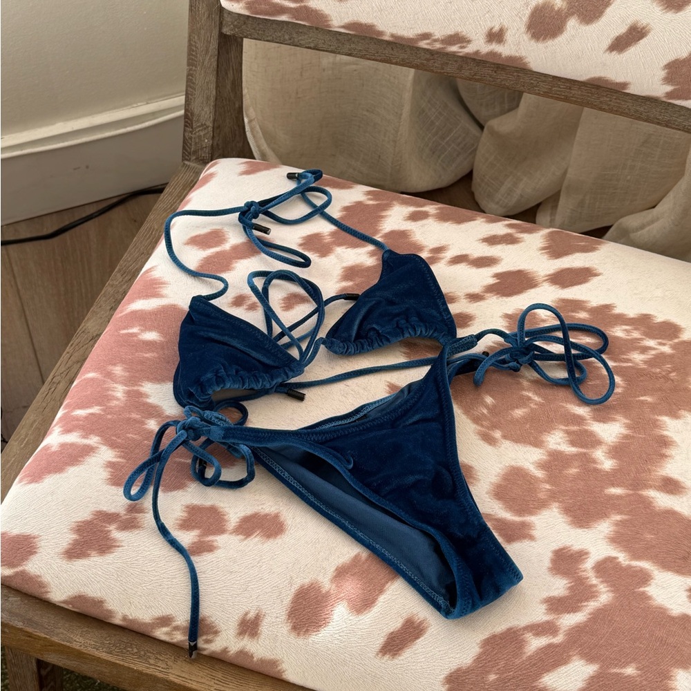 TRIANGL Blue Velvet Bikini